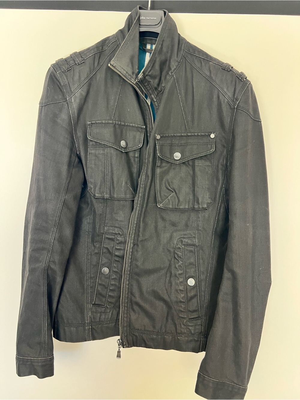 Ted Baker Black Military-Style Field Jacket